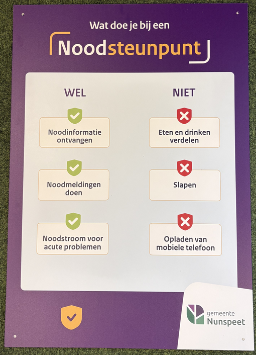Bord Noodsteunpunt