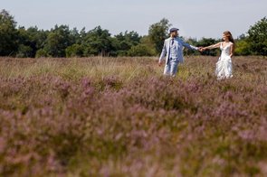 Mark en Katrien op de heide