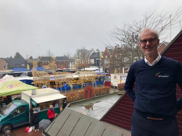 Marktmeester Wim Boonen op de markt