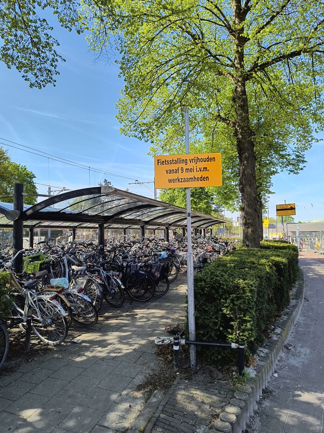 Huidige fietsenstalling